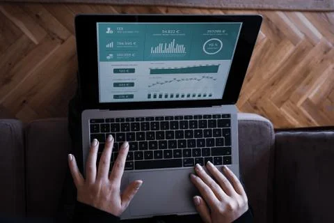 Working as home office Stock Photos