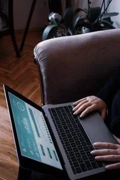 Working as home office Stock Photos