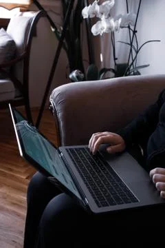 Working as home office Stock Photos