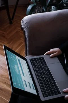 Working as home office Stock Photos
