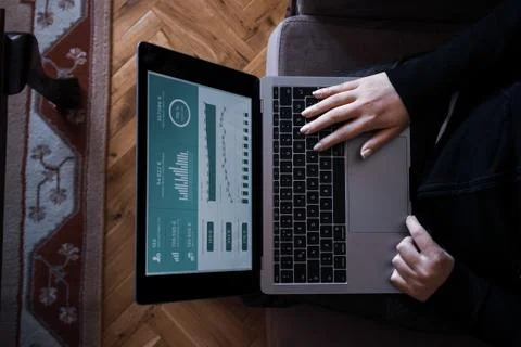 Working as home office Stock Photos