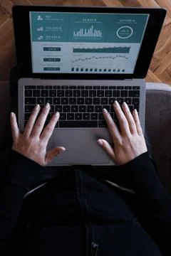 Working as home office Stock Photos