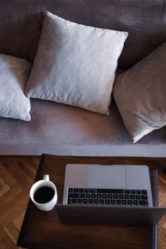 Working as home office Stock Photos