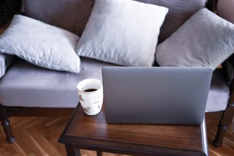 Working as home office Stock Photos