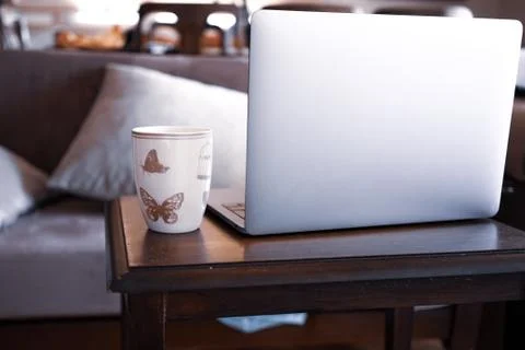 Working as home office Stock Photos