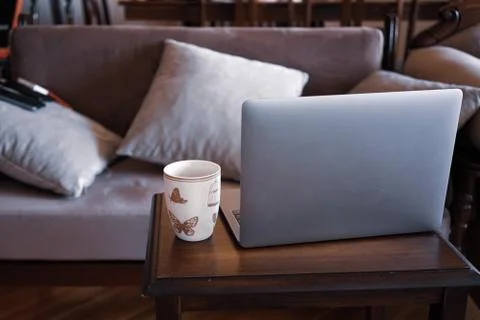 Working as home office Stock Photos