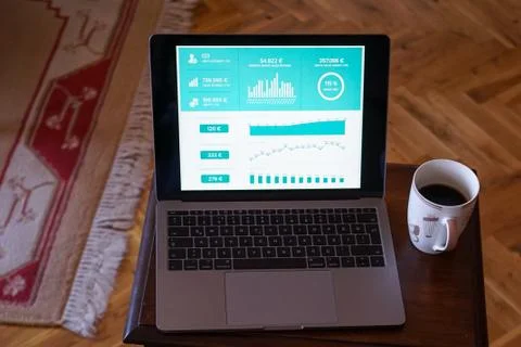 Working as home office Stock Photos