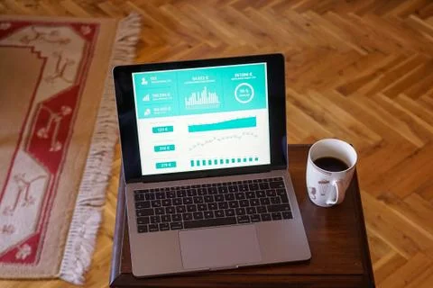 Working as home office Stock Photos