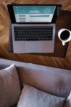 Working as home office Stock Photos