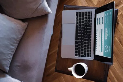 Working as home office Stock Photos