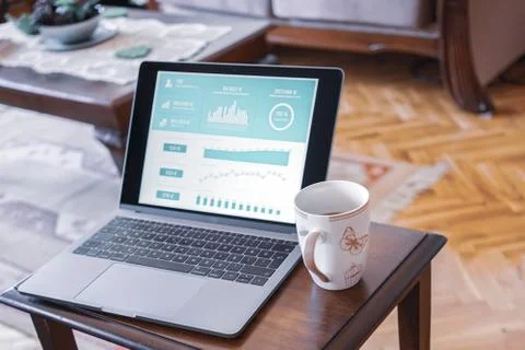 Working as home office Stock Photos