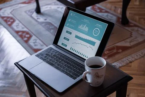 Working as home office Stock Photos