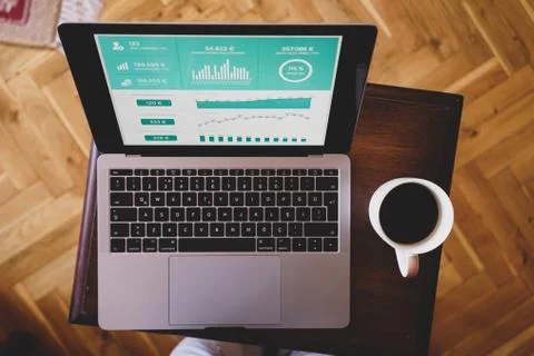 Working as home office Stock Photos