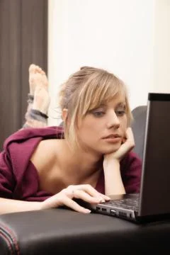 Working at home Stock Photos