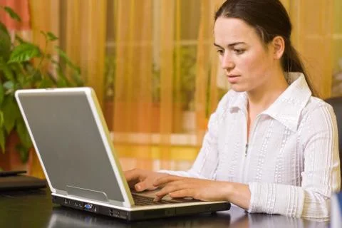 Working at home Stock Photos
