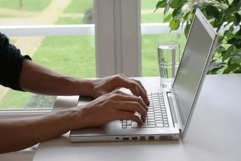 Working from home Stock Photos