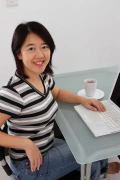 Working at home Stock Photos