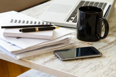 Working at home Stock Photos