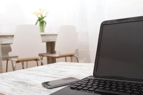 Working at home Stock Photos