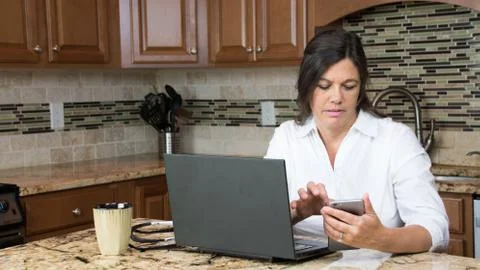 Working-At-Home Stock Photos