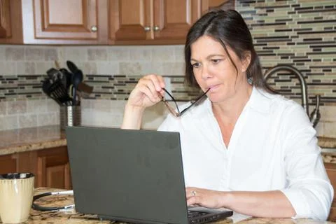 Working-At-Home Stock Photos