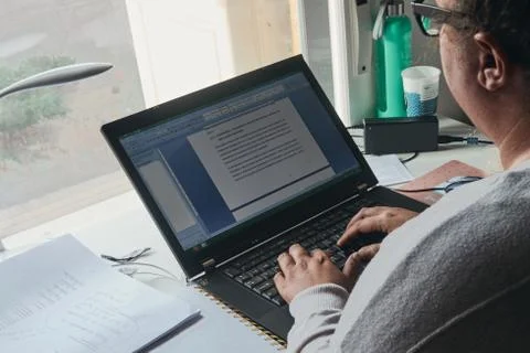 Working from home Stock Photos