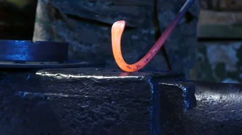 Working With Hot Metal Stock Footage 58689448