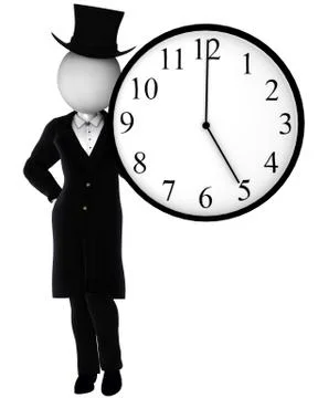 Working hour is over Stock Illustration