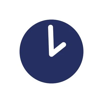 Working hours black glyph ui icon Illustrazione stock
