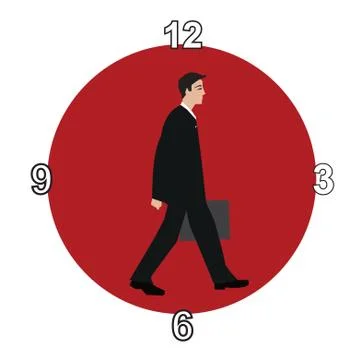 Working hours Stock Illustration