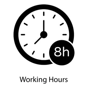 Working Hours Stock Illustration