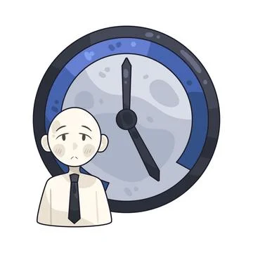 Working hours illustration イラスト素材
