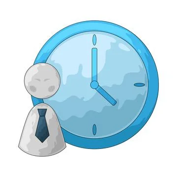 Working hours illustration イラスト素材