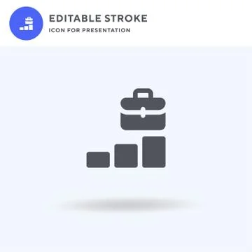 Working icon vector, filled flat sign, solid pictogram isolated on white, log Illustrazione stock