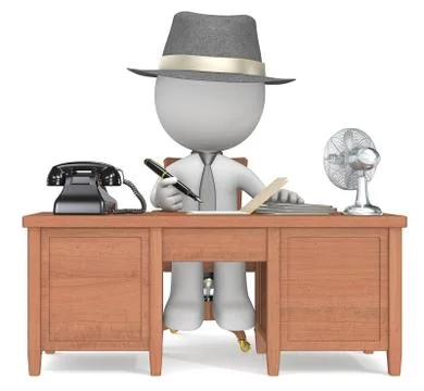 Working. Stock Illustration