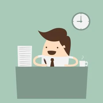 Working Stock Illustration