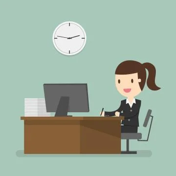 Working Stock Illustration