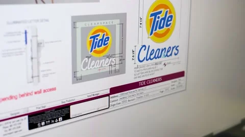 Working with the image of logo in the designing software 스톡 동영상 134163460