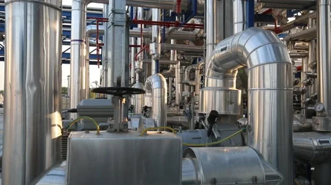Working in industrial factory Stock Footage 46166472