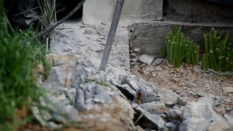 Working with jackhammer Stock Footage 70026297