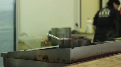 Working In Kitchen Video stock 46129199