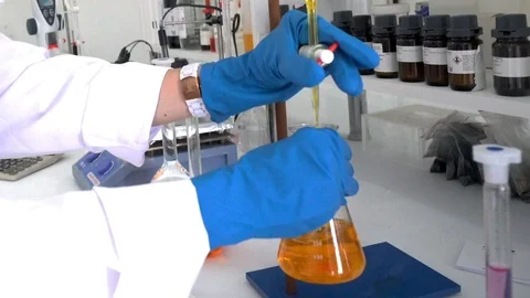 Working in a laboratory environment Stock Footage 104040192