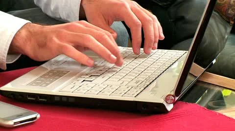 Working on a Laptop 1 Stock Footage 10910719
