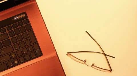 Working on laptop Stock Footage 11147627
