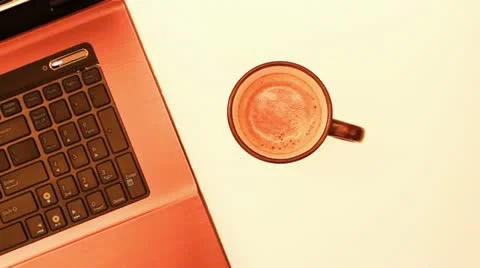 Working on laptop Stock Footage 11147629