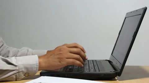 Working with laptop Stock Footage 20466010