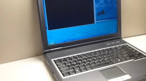 Working on the laptop 動画素材 33142252