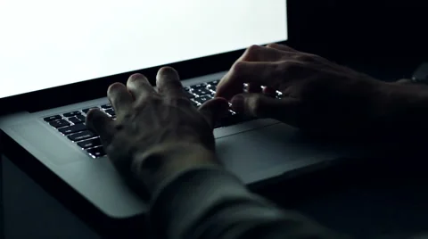 Working on laptop Stock Footage 45266021