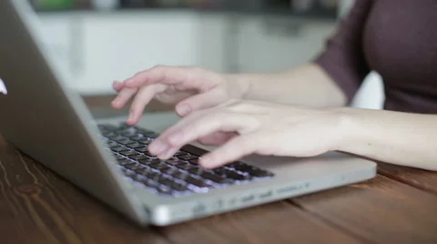 Working on laptop Stock Footage 49422169