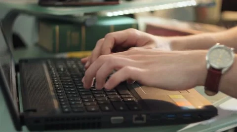 Working on a Laptop Stock Footage 50096949